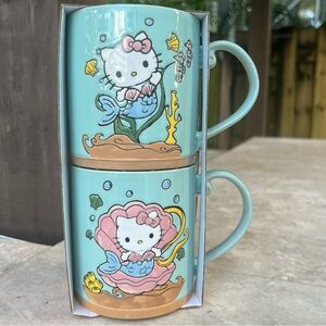 Hello kitty Blue Sky Mermaid 21oz mugs set up 2